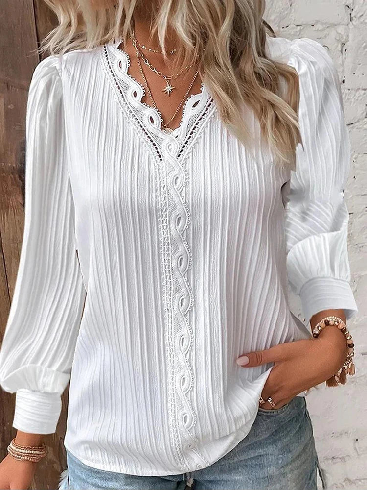 New Ribbed Knit Blouse