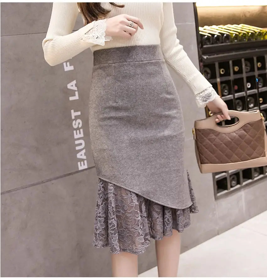 Geometric Print Skirt