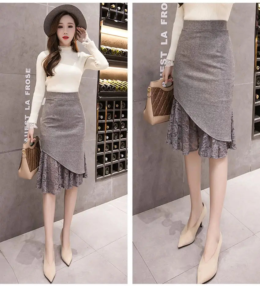 Geometric Print Skirt