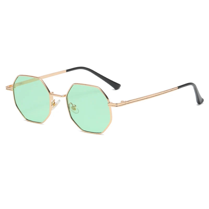 Polygon Metal Sunglasses Vintage