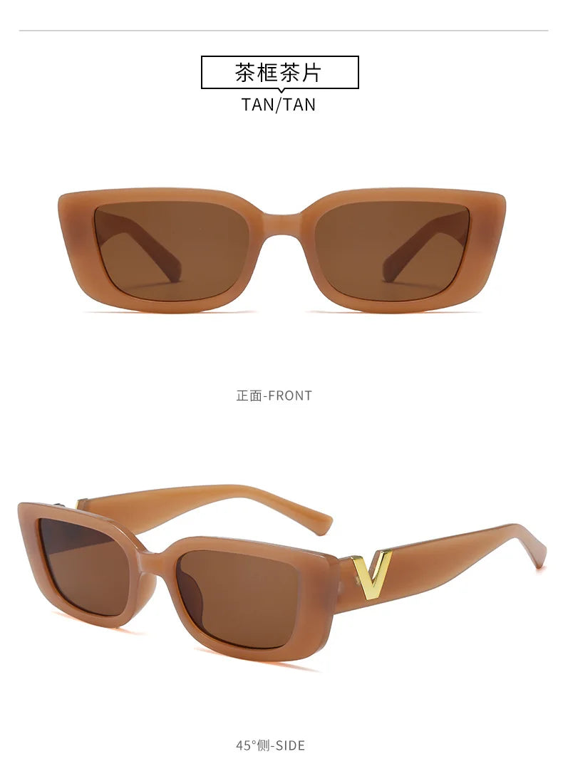 New Small Frame V-Shaped Fashion Sunglasses