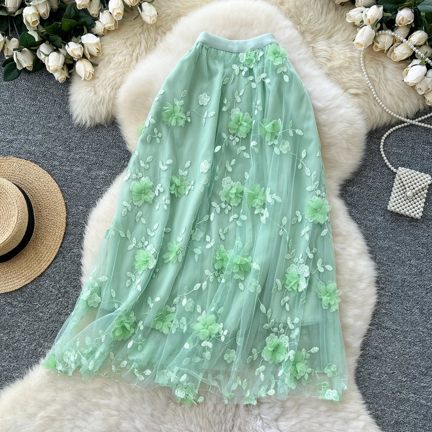 Dynamic Pleated Skirt