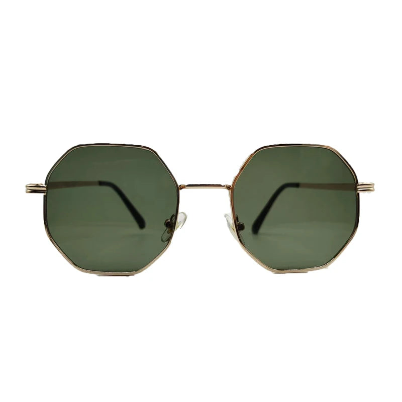 Polygon Metal Sunglasses Vintage