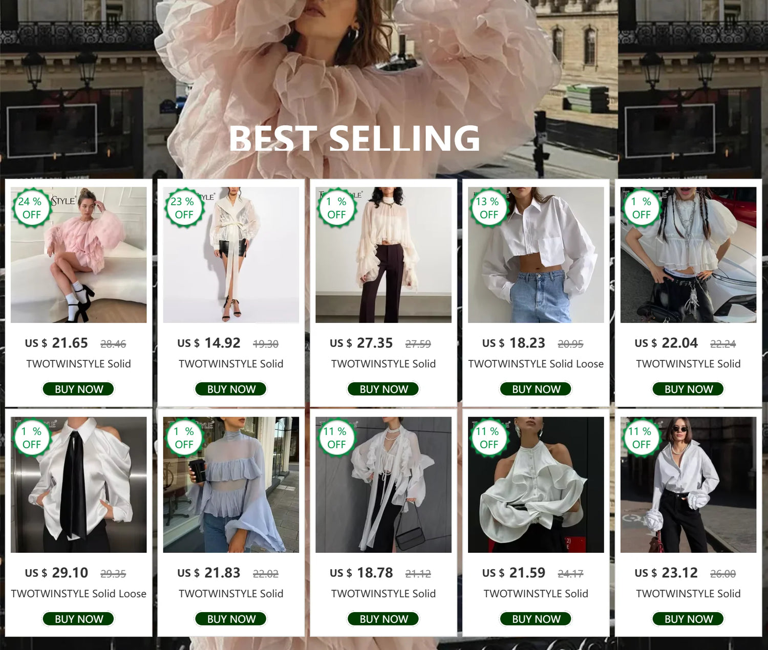 Fluid Chiffon Blouse