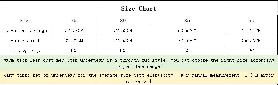 Lingerie Enchanting Thong & Bra Set