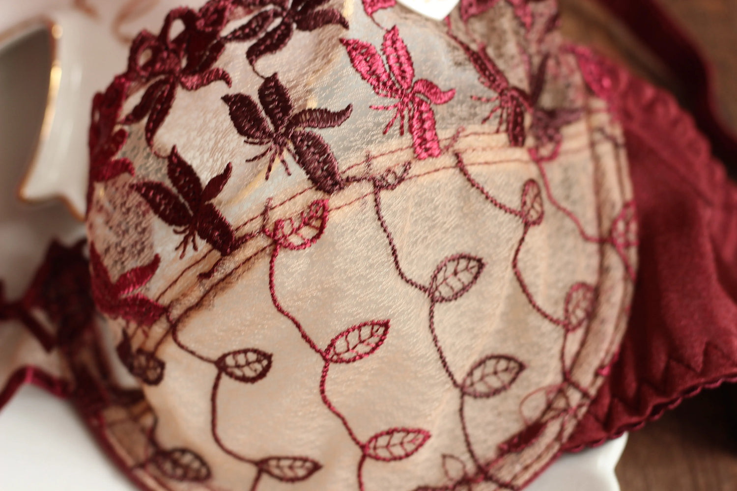 Lingerie Rosé Mesh Teddy