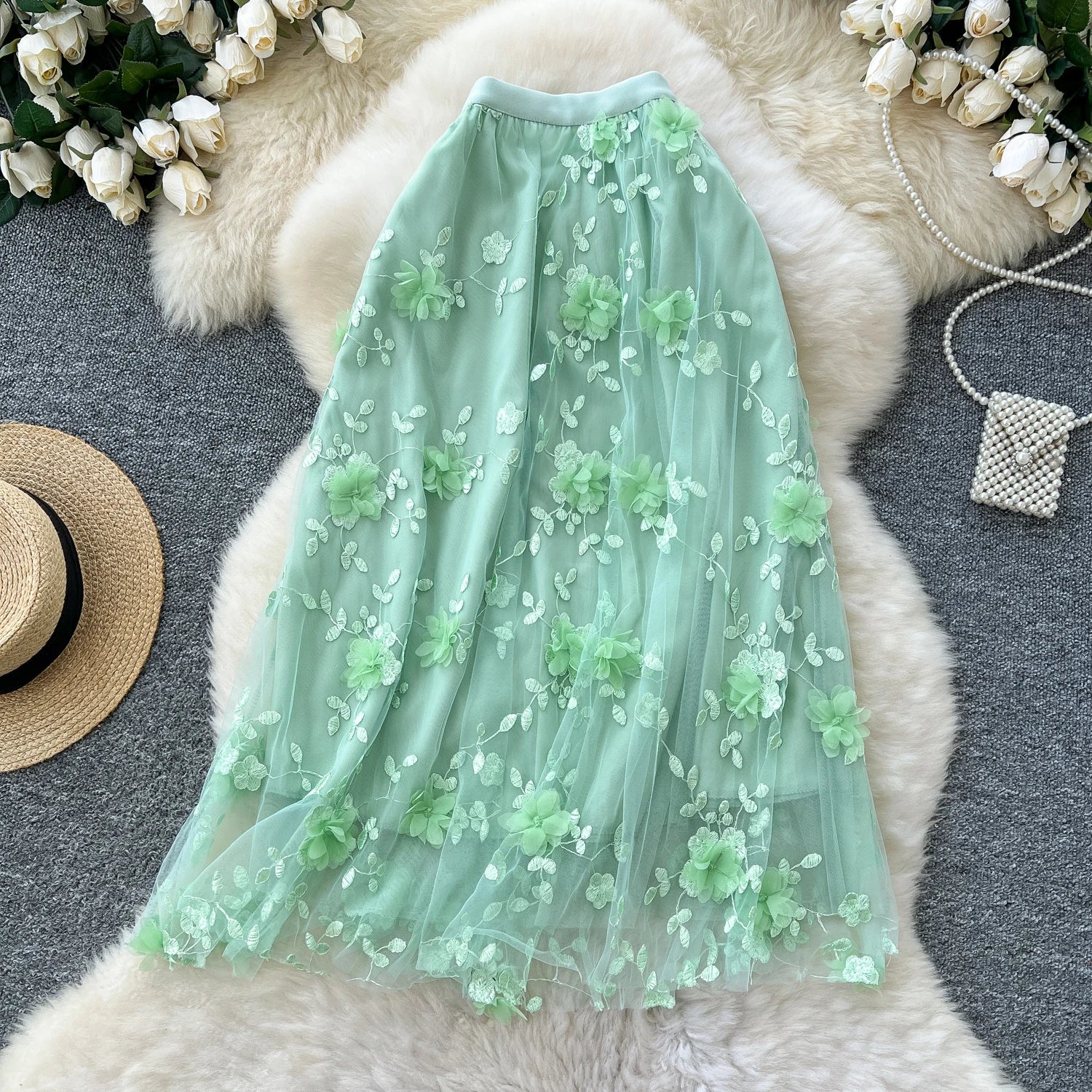 Dynamic Pleated Skirt