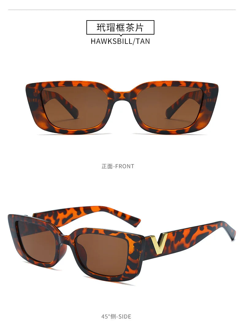 New Small Frame V-Shaped Fashion Sunglasses