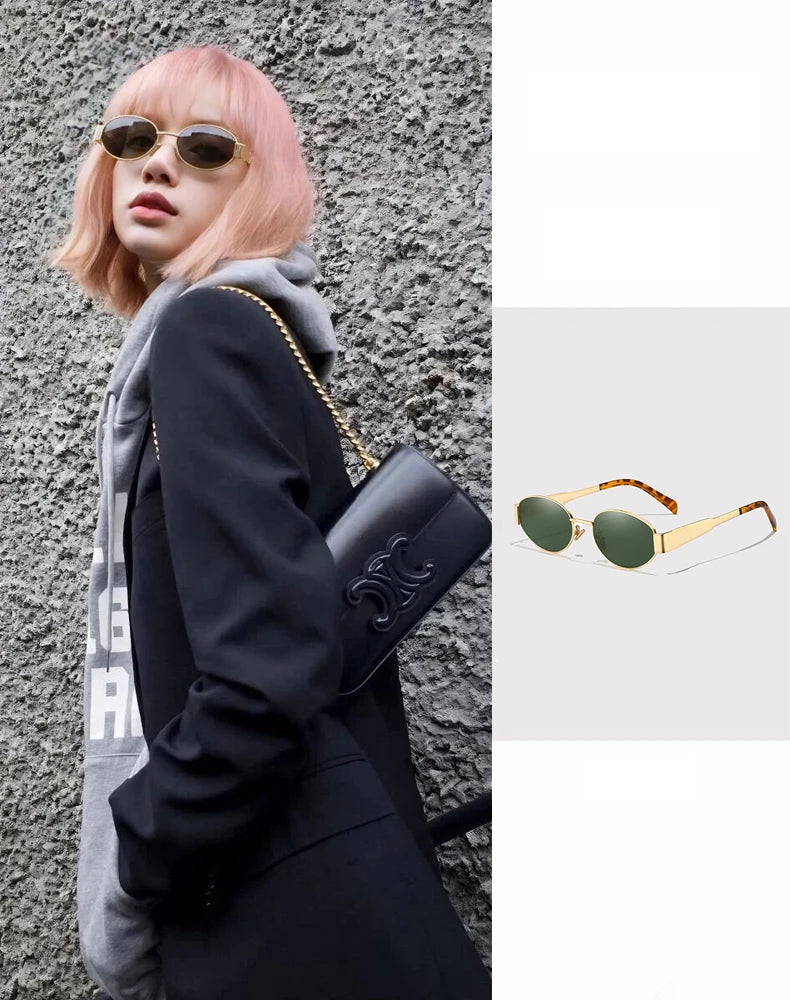 New Sunglasses  Alloy Oval Eyewear