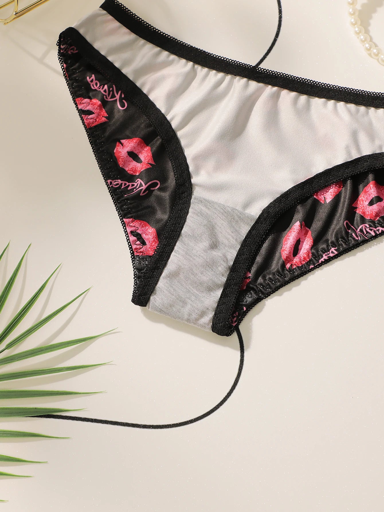 Lingerie Lace Back Cheeky Panties