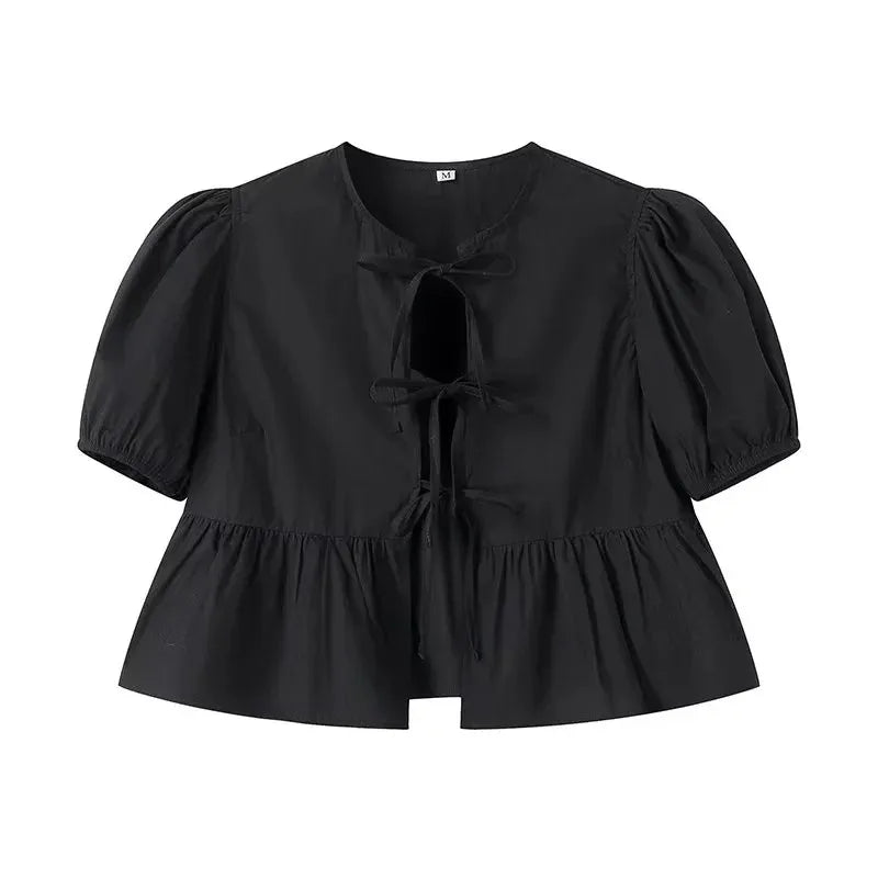 Synthetic Suede Blouse