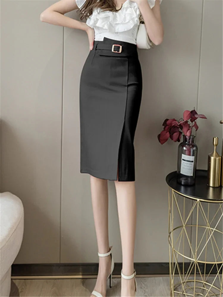 Fitted Ruched Skirt