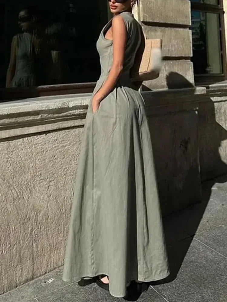Innovative Asymmetrical Long Dress