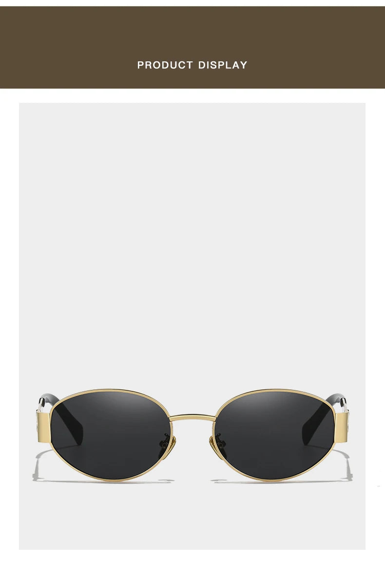 New Sunglasses  Alloy Oval Eyewear