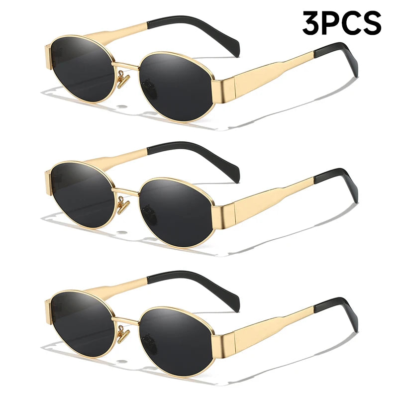 New Sunglasses  Alloy Oval Eyewear