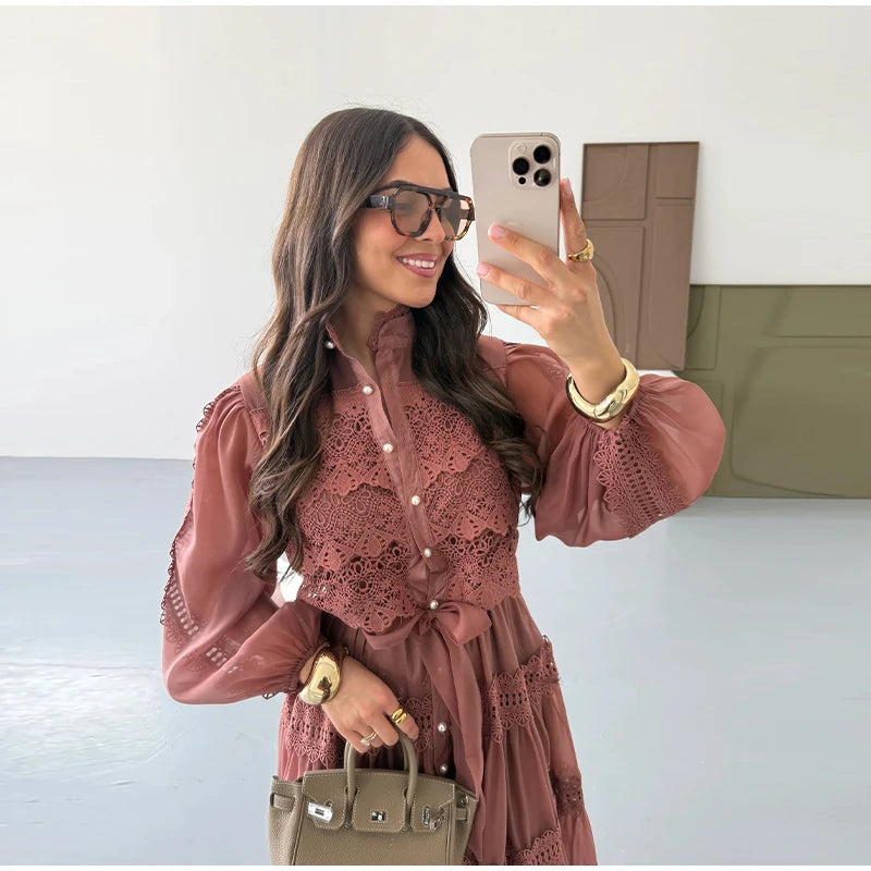 Voluminous Organza Dress